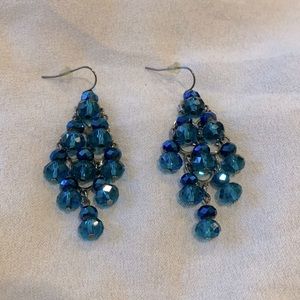 Blue dangle earrings
